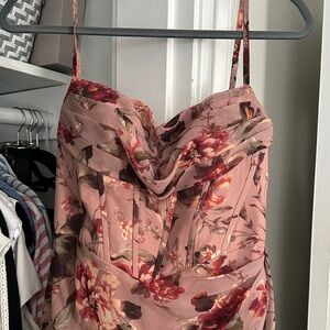 Azazie Floral Maxi Dress